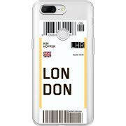 Прозрачный чехол Uprint OnePlus 5t Ticket London