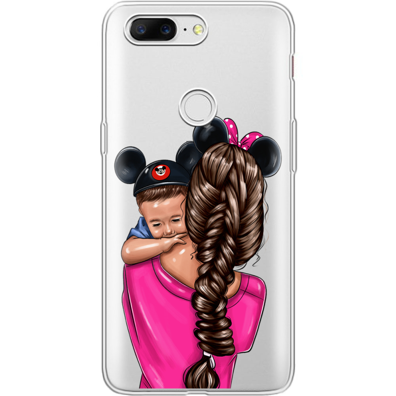 Прозрачный чехол Uprint OnePlus 5t Mouse Mommy