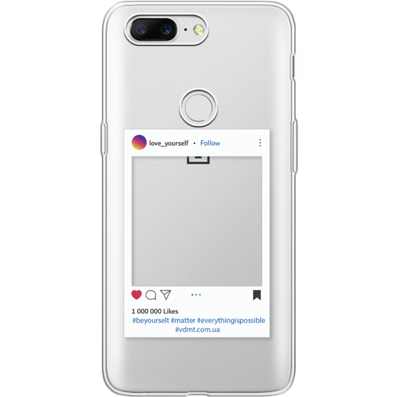 Прозрачный чехол Uprint OnePlus 5t Insta