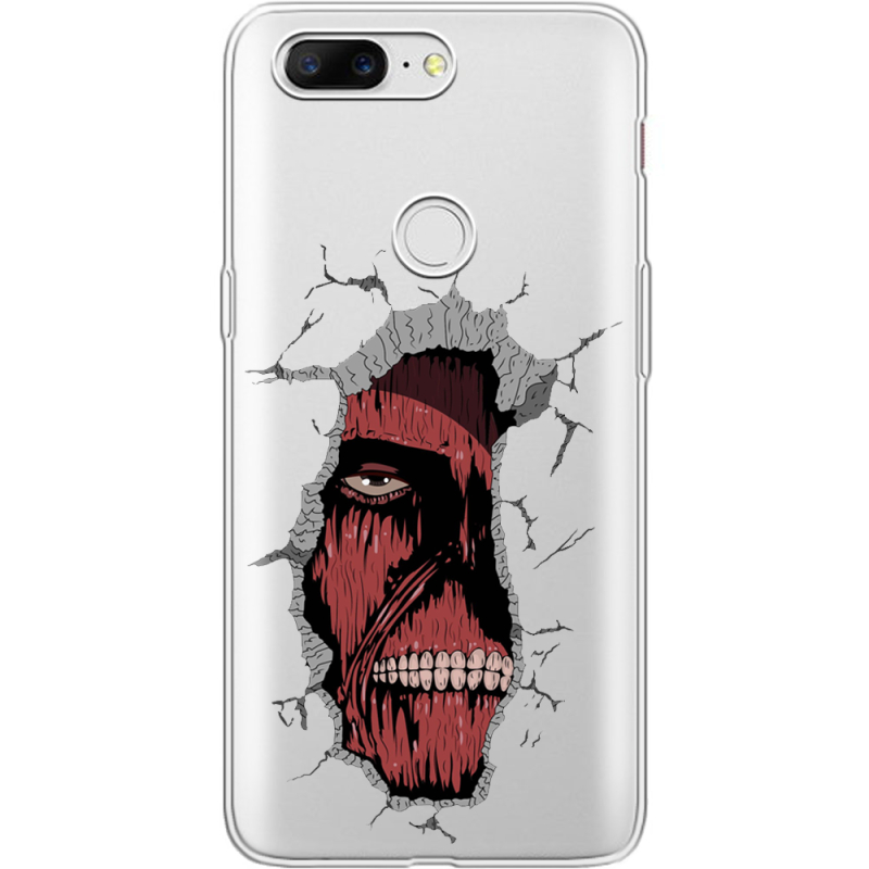 Прозрачный чехол Uprint OnePlus 5t Нападение Титана