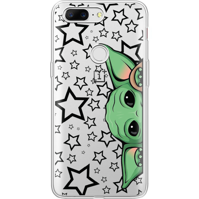Прозрачный чехол Uprint OnePlus 5t Baby Yoda