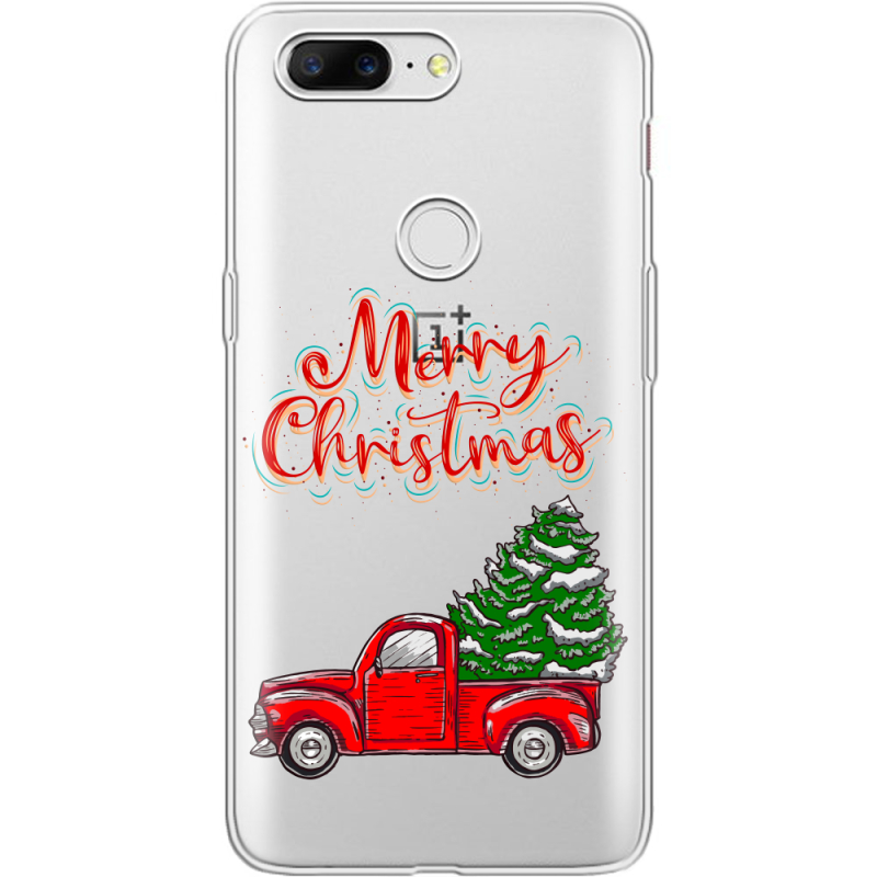 Прозрачный чехол Uprint OnePlus 5t Holiday Car
