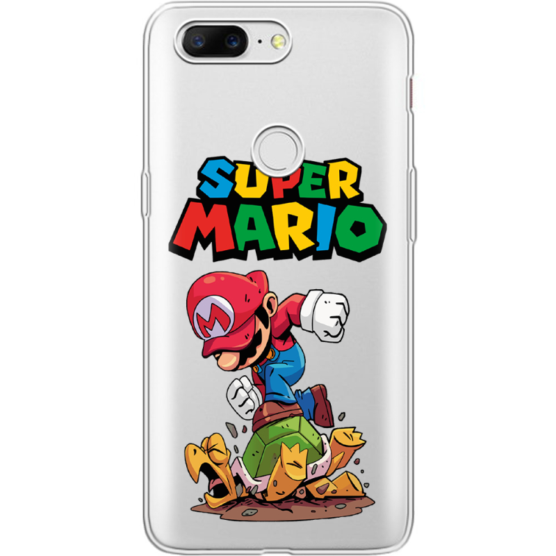 Прозрачный чехол Uprint OnePlus 5t Super Mario