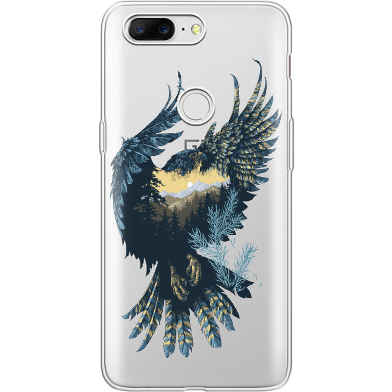 Прозрачный чехол Uprint OnePlus 5t Eagle