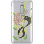 Прозрачный чехол Uprint Nokia 5 Cute Mermaid