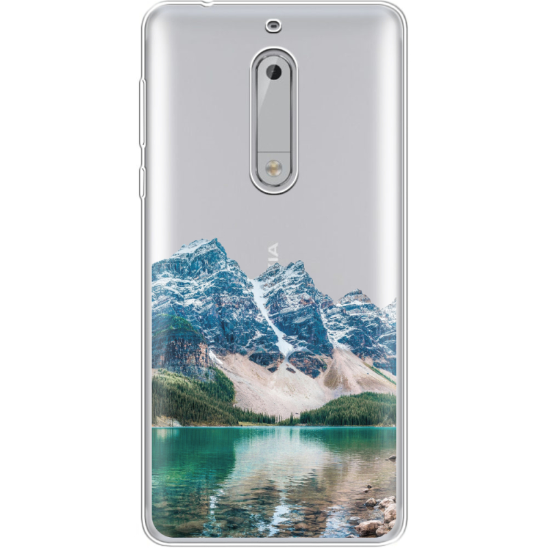 Прозрачный чехол Uprint Nokia 5 Blue Mountain