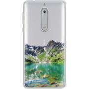 Прозрачный чехол Uprint Nokia 5 Green Mountain