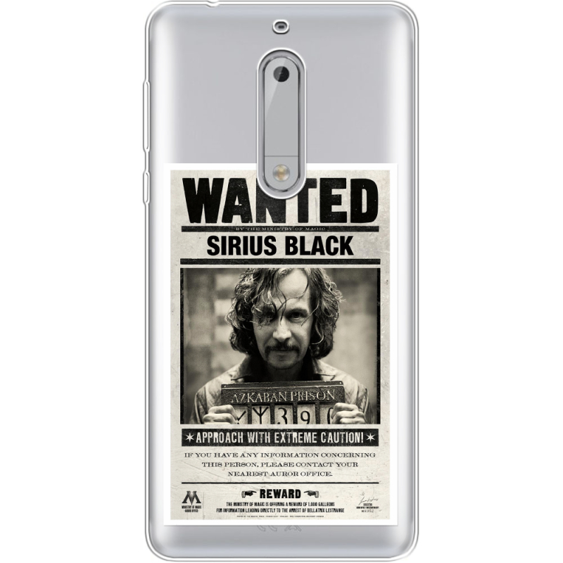 Прозрачный чехол Uprint Nokia 5 Sirius Black