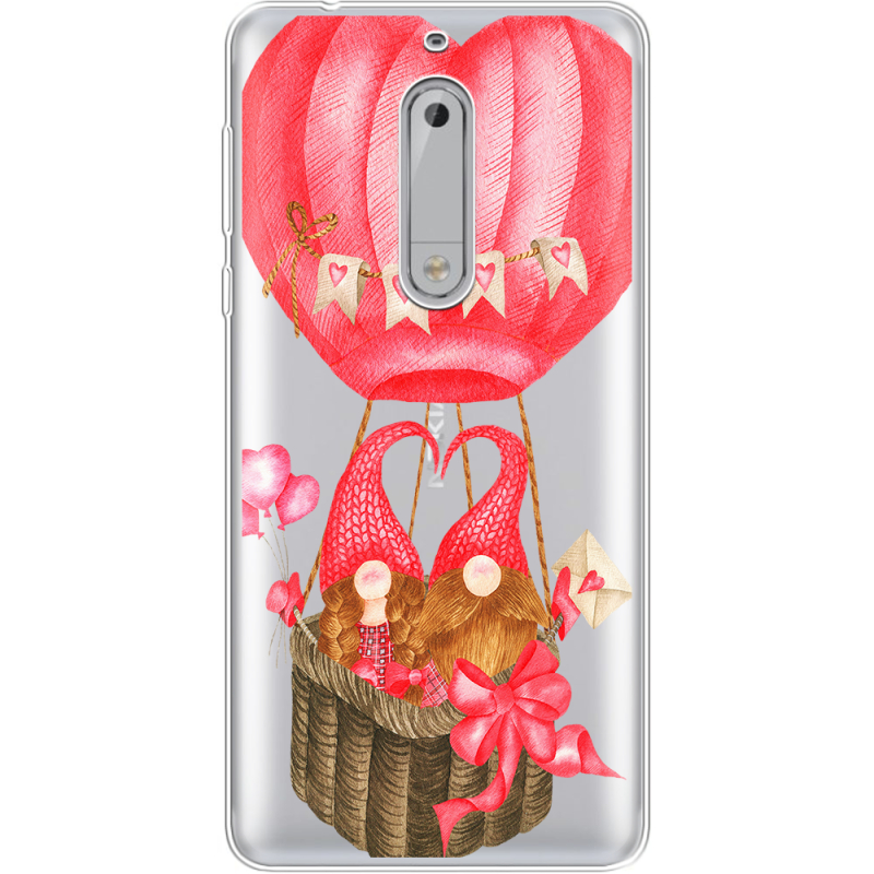 Прозрачный чехол Uprint Nokia 5 Valentine Dwarfs