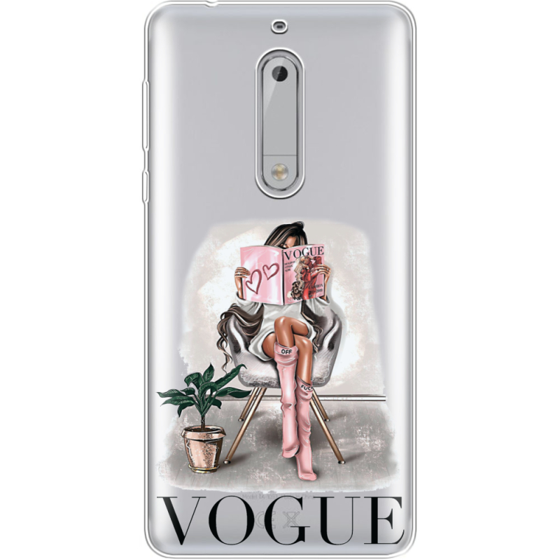 Прозрачный чехол Uprint Nokia 5 VOGUE