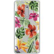 Прозрачный чехол Uprint Nokia 5 Tropical Flowers