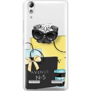 Прозрачный чехол Uprint Lenovo A6000/A6010 Fashion Pug