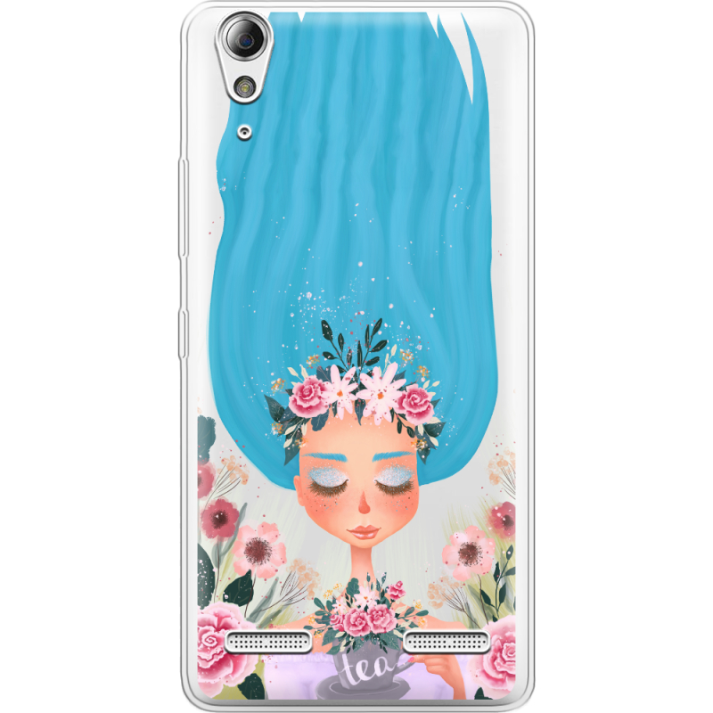 Прозрачный чехол Uprint Lenovo A6000/A6010 Blue Hair