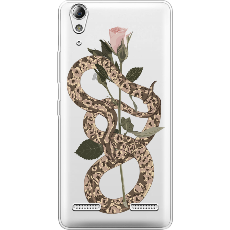 Прозрачный чехол Uprint Lenovo A6000/A6010 Glamor Snake