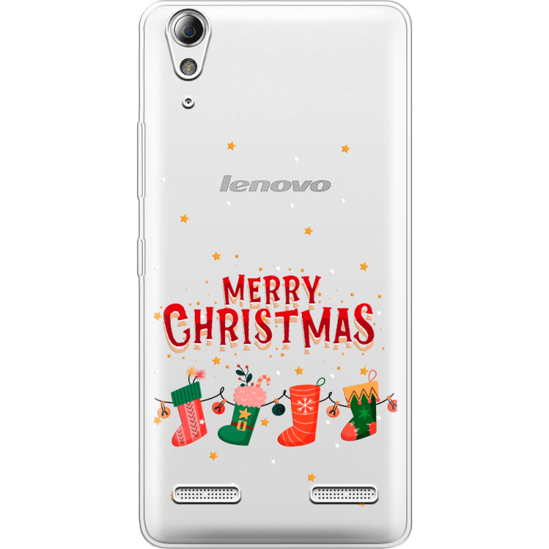 Прозрачный чехол Uprint Lenovo A6000/A6010 Merry Christmas