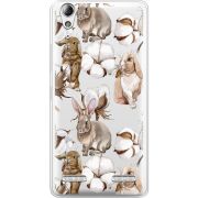 Прозрачный чехол Uprint Lenovo A6000/A6010 Cotton and Rabbits