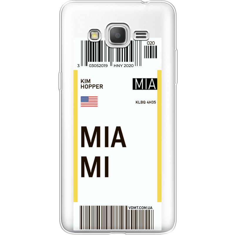 Прозрачный чехол Uprint Samsung G530 /G531 Galaxy Grand Prime Ticket Miami