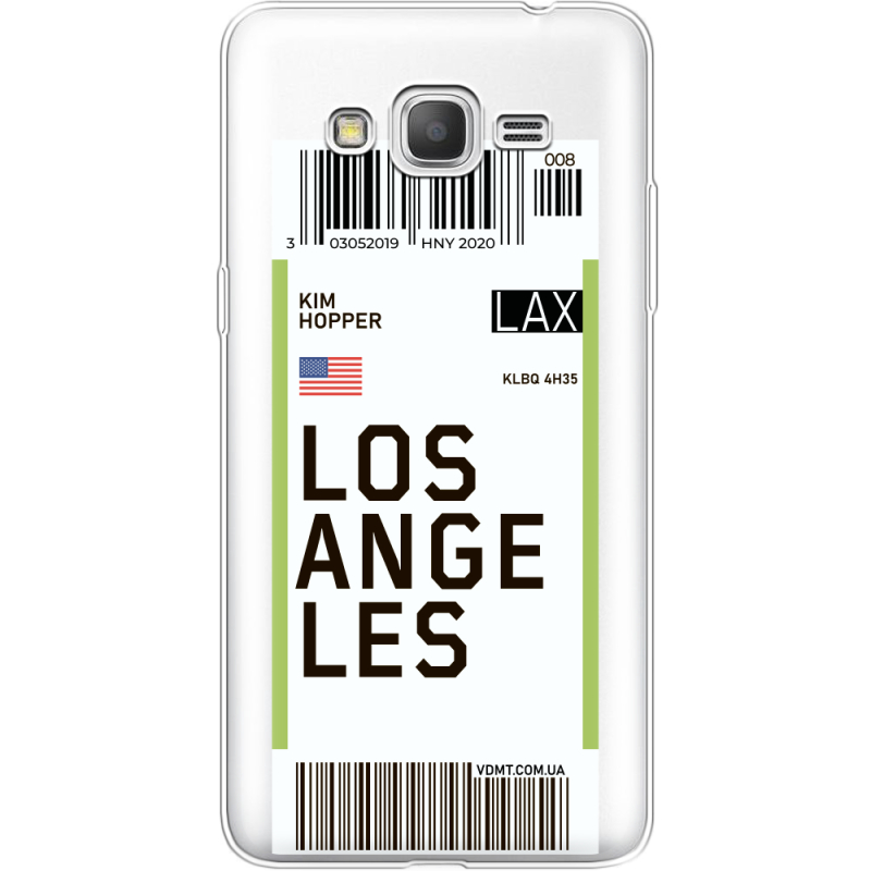 Прозрачный чехол Uprint Samsung G530 /G531 Galaxy Grand Prime Ticket Los Angeles