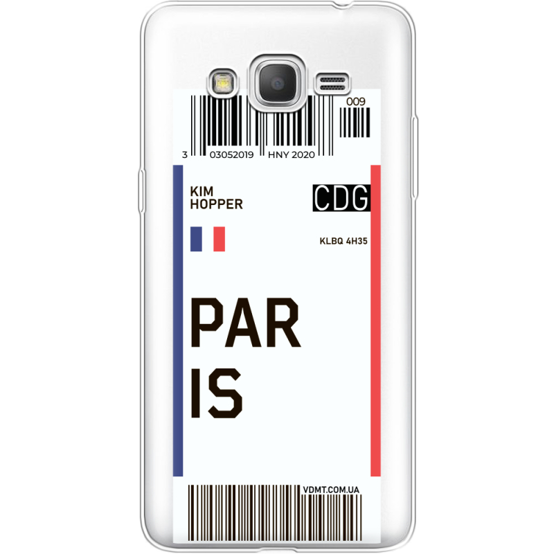 Прозрачный чехол Uprint Samsung G530 /G531 Galaxy Grand Prime Ticket Paris