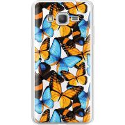 Прозрачный чехол Uprint Samsung G530 /G531 Galaxy Grand Prime Butterfly Morpho