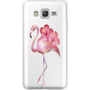 Прозрачный чехол Uprint Samsung G530 /G531 Galaxy Grand Prime Floral Flamingo