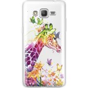 Прозрачный чехол Uprint Samsung G530 /G531 Galaxy Grand Prime Colorful Giraffe