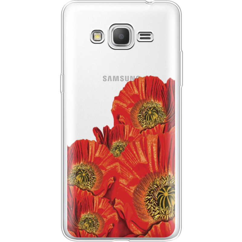 Прозрачный чехол Uprint Samsung G530 /G531 Galaxy Grand Prime Red Poppies