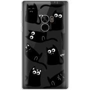 Прозрачный чехол Uprint Xiaomi Mi Mix с 3D-глазками Black Kitty