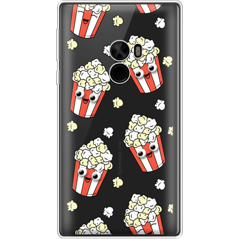 Прозрачный чехол Uprint Xiaomi Mi Mix с 3D-глазками Popcorn