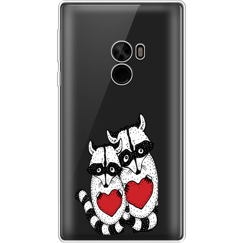 Прозрачный чехол Uprint Xiaomi Mi Mix Raccoons in love
