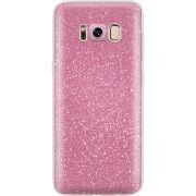 Чехол с блёстками Samsung G950 Galaxy S8 Розовый