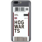 Прозрачный чехол Uprint OnePlus 5 Ticket Hogwarts