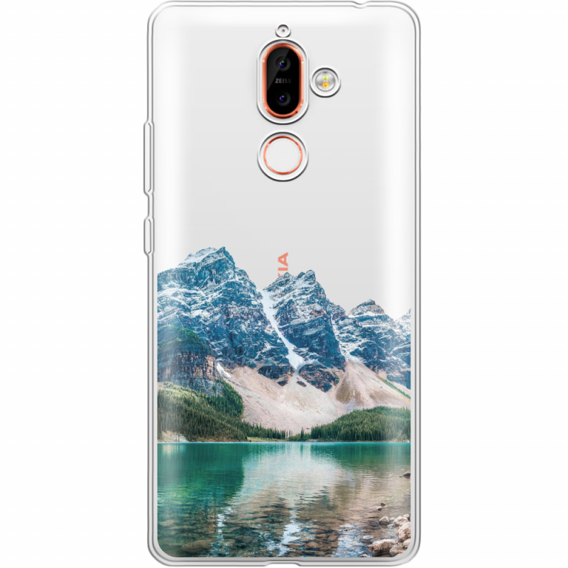 Прозрачный чехол Uprint Nokia 7 Plus Blue Mountain