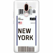 Прозрачный чехол Uprint Nokia 7 Plus Ticket New York