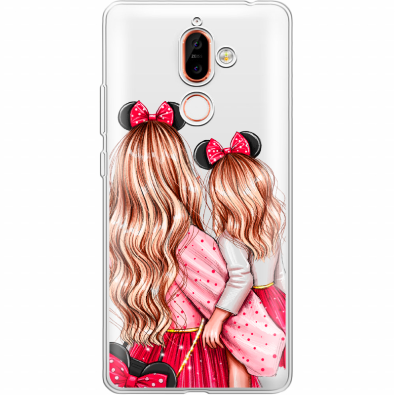 Прозрачный чехол Uprint Nokia 7 Plus Mouse Girls