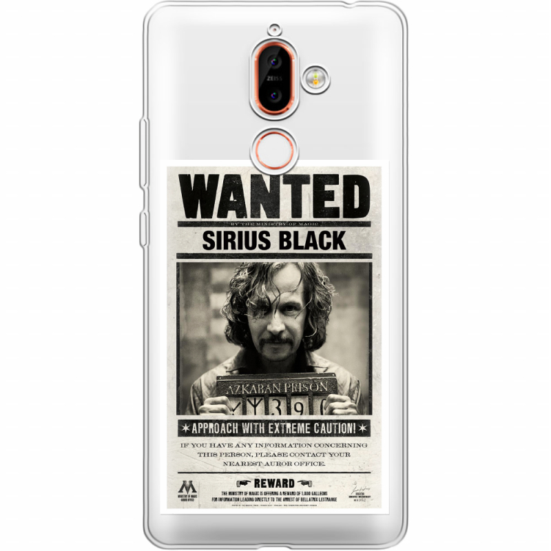 Прозрачный чехол Uprint Nokia 7 Plus Sirius Black