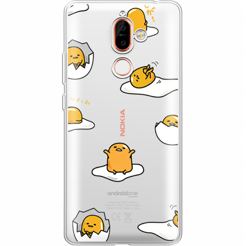 Прозрачный чехол Uprint Nokia 7 Plus Gudetama