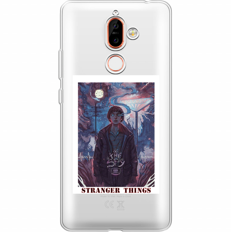 Прозрачный чехол Uprint Nokia 7 Plus Stranger Things