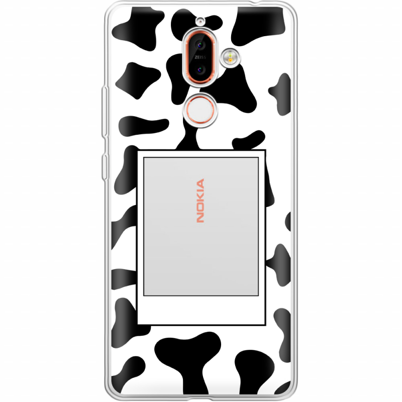 Прозрачный чехол Uprint Nokia 7 Plus Cow