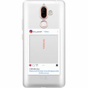 Прозрачный чехол Uprint Nokia 7 Plus Insta