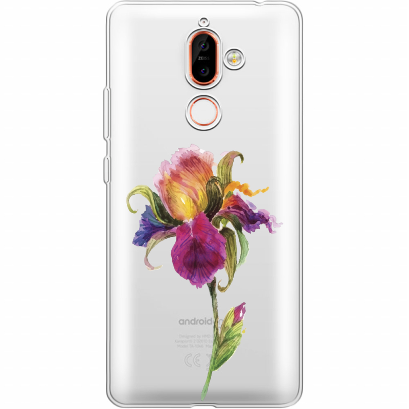 Прозрачный чехол Uprint Nokia 7 Plus Iris