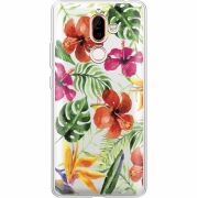 Прозрачный чехол Uprint Nokia 7 Plus Tropical Flowers