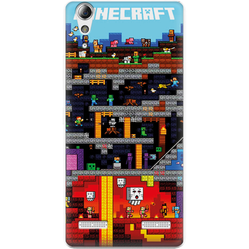 Чехол Uprint Lenovo A6000 Minecraft Lode Runner