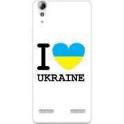 Чехол Uprint Lenovo A6000 I love Ukraine