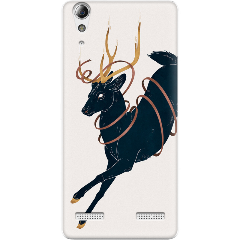 Чехол Uprint Lenovo A6000 Black Deer