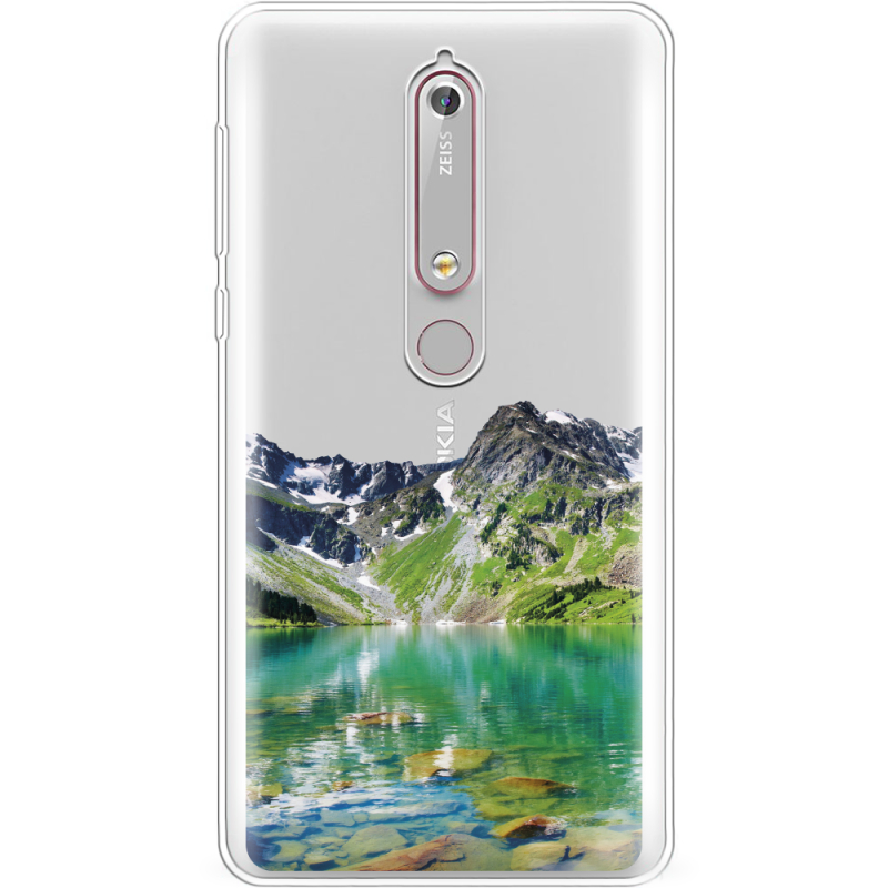 Прозрачный чехол Uprint Nokia 6 2018 Green Mountain