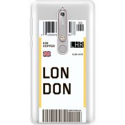 Прозрачный чехол Uprint Nokia 6 2018 Ticket London