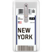 Прозрачный чехол Uprint Nokia 6 2018 Ticket New York