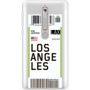 Прозрачный чехол Uprint Nokia 6 2018 Ticket Los Angeles