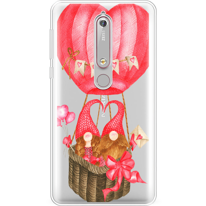 Прозрачный чехол Uprint Nokia 6 2018 Valentine Dwarfs